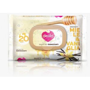 Dealo Lingettes hygi&eacute;niques b&eacute;b&eacute; miel et vanille pz.20