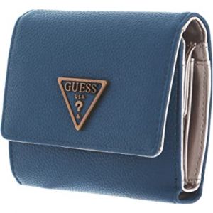 Guess, Petit portefeuille pliable en tissu pour femme Destiny SWVB78 78430 Bleu roi