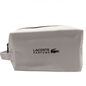 Lacoste, Lacoste, sac en tissu, articles de toilette, blanc, homme