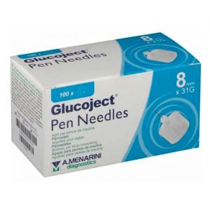Ago per insulina Menarini Glucoject 31gx8mm 100 pz