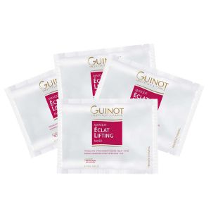 Ensemble, Guinot, Masque Cr&egrave;me de Nuit Liftant &agrave; la Vitamine C Eclat, 4 pi&egrave;ces, 19 ml