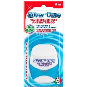 Silver Care Filo Interdentale Antibatterizo 2 Pezzi X 50 Mt