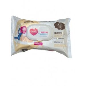 Dealo Lingettes impr&eacute;gn&eacute;es avec extrait d&rsquo;avoine 100pcs