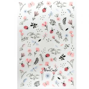 Autocollants pour ongles Deni Carte Coccinelle