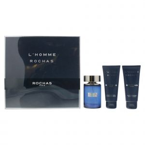 Set Rochas: L'Homme Rochas Eau de Toilette da uomo 100 ml + L'Homme Rochas Gel doccia idratante per tutti i tipi di pelle 100 ml + L'Homme Rochas Bals