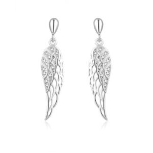 Beneto Belles boucles d'oreilles en argent ailes d'ange AGUP2360L