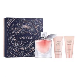 Set Lanc&ocirc;me: La Vie Est Belle Eau de Parfum da donna 50 ml + La Vie Est Belle lozione corpo idratante 50 ml + La Vie Est Belle gel doccia detergente s