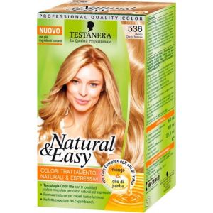Testanera Coloration Permanente pour Cheveux Natural & Easy N 536 Blond Dor&eacute; Naturel