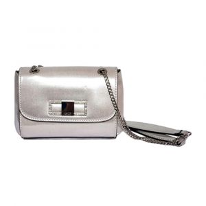 Guess, XBODY PATTINA, Sac bandouli&egrave;re en tissu, Argent, Mini, Femme