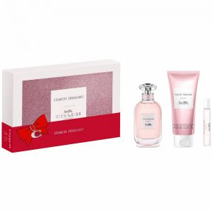 Set Coach: Dreams Eau De Parfum da donna 90 ml + Dreams Eau De Parfum da donna 10 ml + Dreams lozione corpo All Over The Body 100 ml