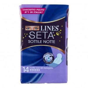 Lines Lines Soie Fine Nuit Avec Ailes Pli&eacute;es 14 Pi&egrave;ces
