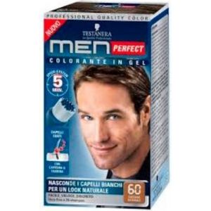 Testanera Colorant Capillaire en Gel Sans Ammoniaque Homme Perfect N 60 Ch&acirc;tain