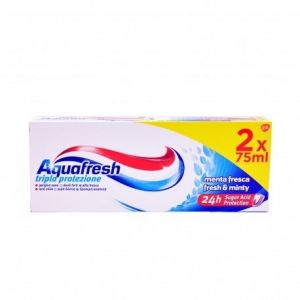 Aquafresh Dentifrice Double Pack 75 Ml x2 Menthe Fra&icirc;che