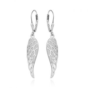 Agato Boucles d'oreilles pendantes ailes d'ange en argent AGUC2360L