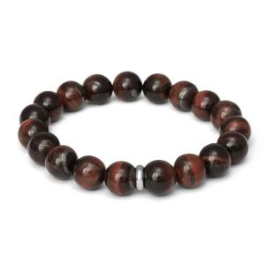 Agato Bracelet en perles &oelig;il de b&oelig;uf MINK158/20