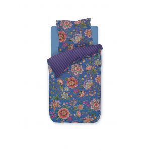 PIP STUDIO Perkal Bettw&auml;sche BOMBAY BOLD 70x90cm/140x200cm Dark Blue bleu marine