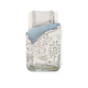 PIP STUDIO Perkal Bettw&auml;sche KAIRI BLOOM 70x90cm/140x200cm Weiss blanc