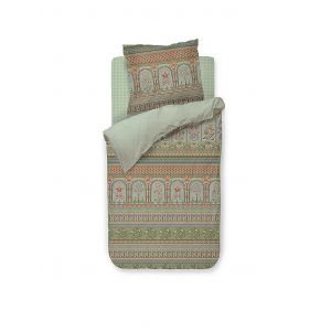 PIP STUDIO Perkal Bettw&auml;sche BOLLYWOOD DREAMS 70x90cm/140x200cm Green vert fonc&eacute;