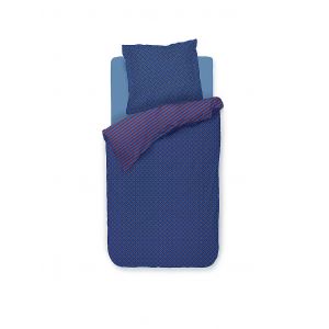 PIP STUDIO Perkal Bettw&auml;sche ALVIDA 70x90cm/140x200cm Bleu fonc&eacute; bleu marine