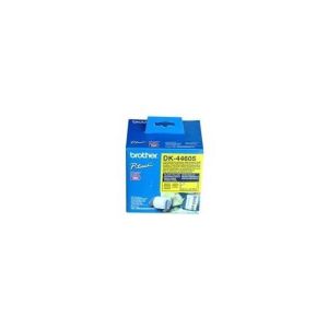 Brother DK44605 Rouleau de 15m continu support papier adhésif jaune repositionnable 62mm