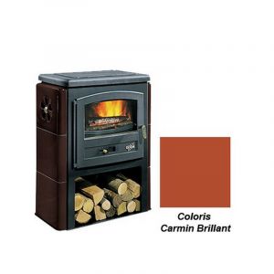 Po&ecirc;le &agrave; Bois Godin Eco 2 363109 Carmin Brillant