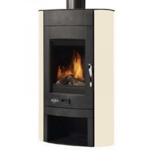 Poêle À Bois Godin Biodesign 2 369107 émaillé Sahara