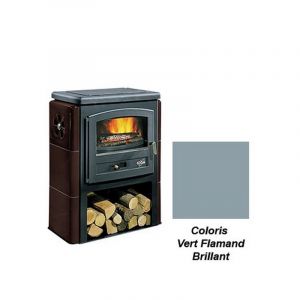 Po&ecirc;le &agrave; Bois Godin Eco 2 363109 Vert Flamand Brillant