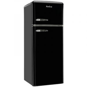 Réfrigérateur 2 Portes Vintage Amica Ar7212n Noir