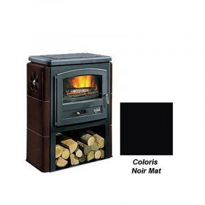 Po&ecirc;le &agrave; Bois Godin Eco 2 363109 Noir Mat