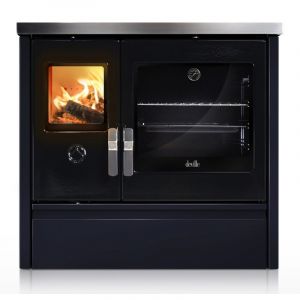 Cuisiniere A Bois Deville C086ab06 Melisse 90 Bleu Nuit