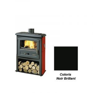 Po&ecirc;le &agrave; Bois Godin Eco 2 363107 Noir Brillant