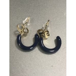 BO perc&eacute;es Acier- Petits anneaux ouverts avec r&eacute;sine color&eacute;e