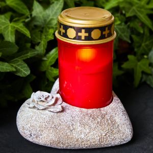 Support de bougie funéraire Cœur""