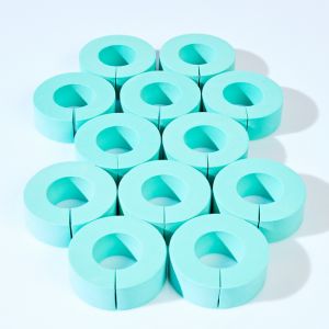 Lot de 12 bigoudis en mousse souple JAVA