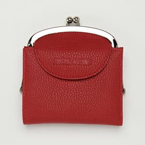 Porte-monnaie rouge foncé Amélie di Santi