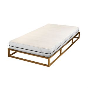 Surmatelas en calmuc biberna 120 x 200, naturel