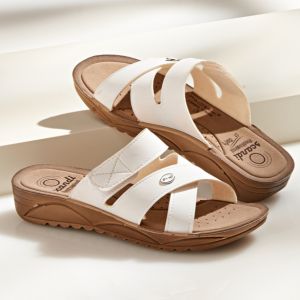 Mules, blanc Am&eacute;lie di Santi