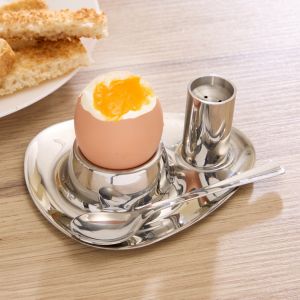Set en inox œuf du petit-déjeuner Basilico