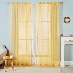 Rideau, jaune 140 x 140 cm