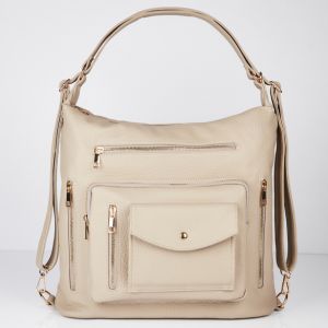 Sac "Anika" 2 en 1, taupe Amélie di Santi