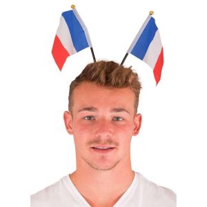 Serre-t&ecirc;te drapeaux France Bleu blanc rouge