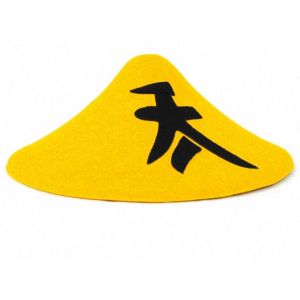 Chapeau chinois jaune