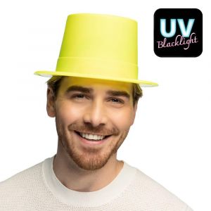 Chapeau Topper jaune fluo UV