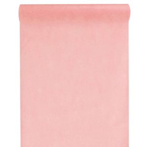 CHEMIN de table en tissu intiss&eacute;, Corail