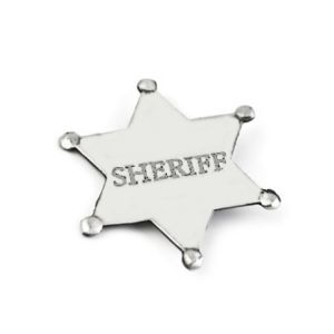 Etoile de sh&eacute;riff m&eacute;tal