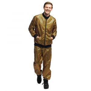 Surv&ecirc;tement Disco diamond dude or - M