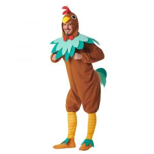 Costume adulte El pollo loco - S