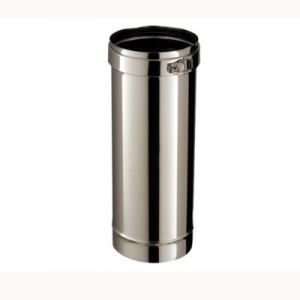 Elément droit 25 cm + collier ø200 mm Poujoulat