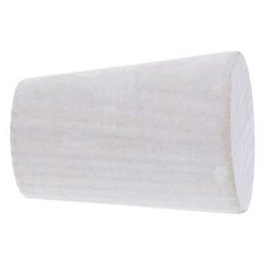 Embout c&ocirc;ne pour barre &agrave; rideau Chalki bois de fr&ecirc;ne blanc &Oslash;28mm GoodHome