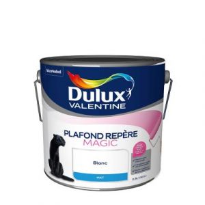 Peinture plafond Repère Magic Dulux Valentine mat blanc 2,5L